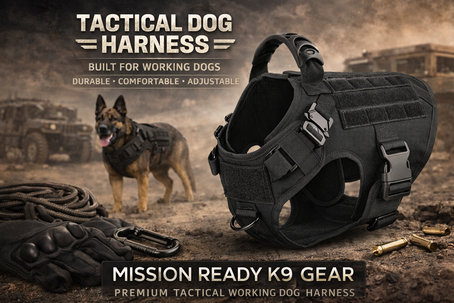 IronPaw Tactical Dog Harness