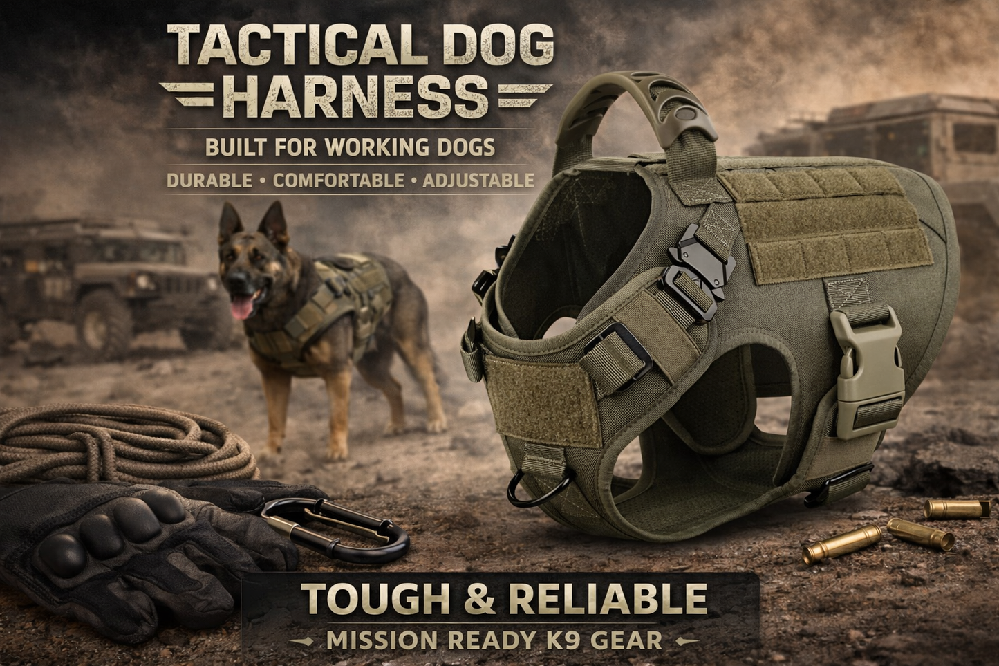 IronPaw Tactical Dog Harness
